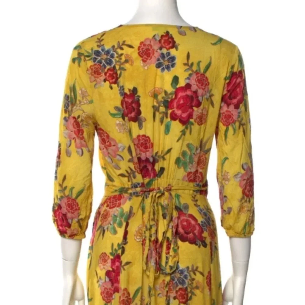 Farm Rio Sunlit Floral Maxi Dress XS $250 - Picture 11 of 12